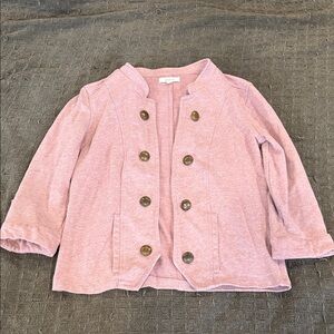 Maurices Pink Blazer with Button Accents